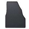 Tapis de sol en caoutchouc adapté pour Renault Kangoo II Van (2008-2021) - tapis de voiture - noir - 2 pcs.
