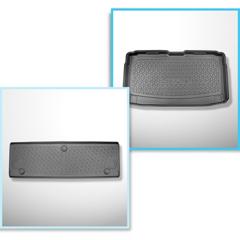 Kit tapis de coffre et tapis de voiture TPE pour: Volkswagen Caddy V Maxi Van (1