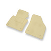 Tapis de Sol Velours adapté pour Volkswagen Caddy III Cargo (2004-2015) - Premium tapis de voiture - beige