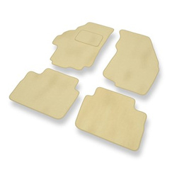 Tapis de Sol Velours adapté pour Suzuki Liana Hayon, Berline (2001-2007) - Premium tapis de voiture - beige