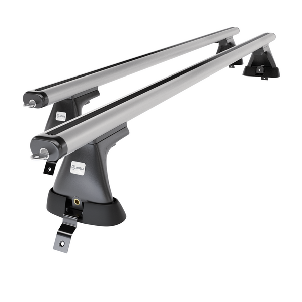 Barres de toit en aluminium adapté pour Dacia Logan I Berline (2004-2012) - Porte-Bagages de Voiture argent - toit normal