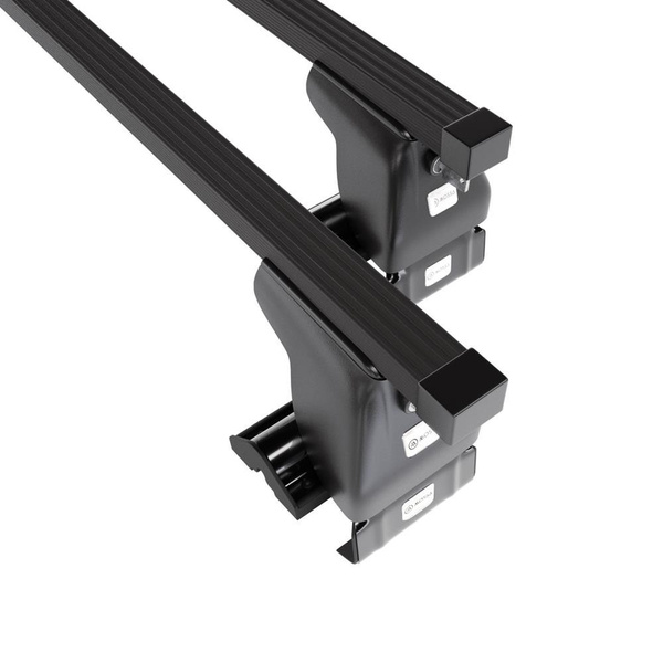 Barres de toit en acier adapté pour Audi A8 D3 Berline (2003-2010) - Porte-Bagages de Voiture noir - toit normal