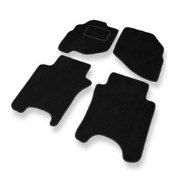 Tapis de Sol Velours adapté pour Honda Jazz II Hayon (2002-2008) - Premium tapis de voiture - noir