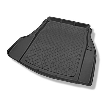 Tapis de coffre adapté pour BMW 5 E60 Berline (07.2003-02.2010) - bac de coffre - protection de coffre voiture - avec cavité gauche et droite