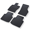 Tapis de sol en caoutchouc adapté pour Skoda Superb III Break, Liftback (2015-2023) - tapis de voiture - noir - 4 pcs.