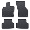 Tapis de sol en caoutchouc adapté pour Seat Leon III Hayon, Sportstourer (2013-2020) - tapis de voiture - noir - 4 pcs.