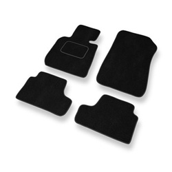 Tapis de Sol Velours adapté pour BMW 3 M3 IV E93 Cabriolet (2007-2013) - Premium tapis de voiture - noir