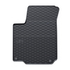 Tapis de sol en caoutchouc adapté pour Volkswagen New Beetle Hayon, Cabriolet (1998-2010) - tapis de voiture - noir - 4 pcs.