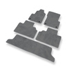 Tapis de Sol Velours adapté pour Renault Espace III Monospace (1996-2002) - Premium tapis de voiture - gris