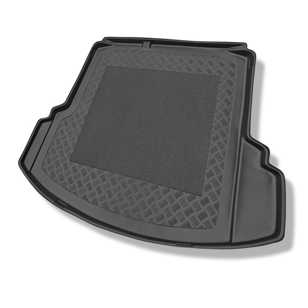 Tapis de coffre adapté pour Volkswagen Jetta 1K Berline (08.2005-2011) - bac de coffre - protection de coffre voiture - avec cavité gauche et droite