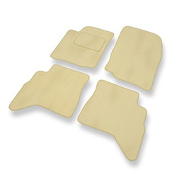 Tapis de Sol Velours adapté pour Suzuki Grand Vitara I SUV (1997-2005) - Premium tapis de voiture - beige