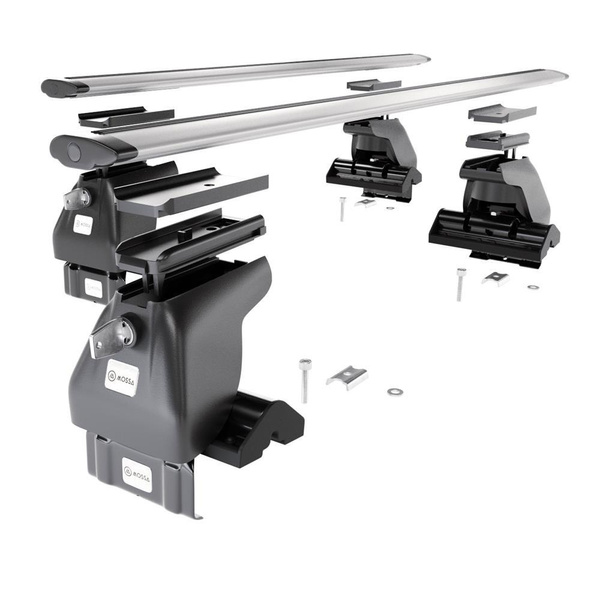 Barres de toit en aluminium adapté pour Ford Focus mk I Berline (1998-2004) - Porte-Bagages de Voiture argent - toit normal