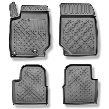 Tapis de sol en TPE adapté pour Citroen C4 III Hayon (12.2020-....) - pas pour la version électrique - tapis de voiture - noir