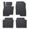 Tapis de sol en caoutchouc adapté pour Mazda 6 III Berline (2012-....) - tapis de voiture - noir - 4 pcs.