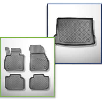 Kit tapis de coffre et tapis de voiture TPE pour: BMW X2 F39 SAC (03.2018-10.202