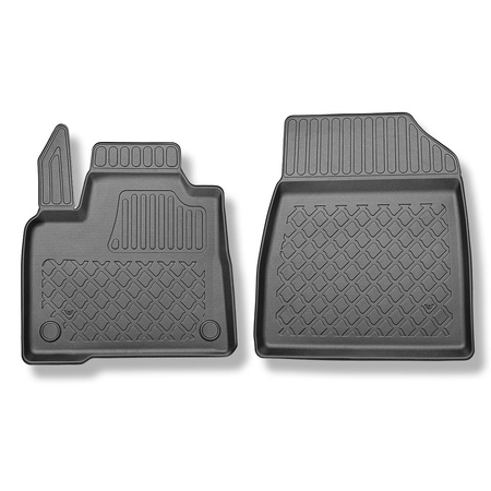 Tapis de sol en TPE adapté pour Renault Kangoo III Van (06.2021-....) - empattement court et long - tapis de voiture - noir