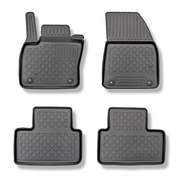 Tapis de sol en TPE adapté pour Volvo XC40 SUV (03.2018-....) - tapis de voiture - noir