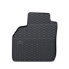 Tapis de sol en caoutchouc adapté pour Renault Scenic II (2003-2009) - tapis de voiture - noir