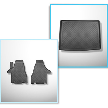 Kit tapis de coffre et tapis de voiture TPE pour: Volkswagen Multivan T6, T6.1 V