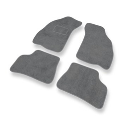 Tapis de Sol Velours adapté pour Hyundai Accent I Coupé, Hayon, Berline (1995-1999) - Premium tapis de voiture - gris