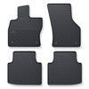 Tapis de sol en caoutchouc adapté pour Volkswagen Arteon Shooting Brake, Fastback (2017-....) - tapis de voiture - noir - 4 pcs.