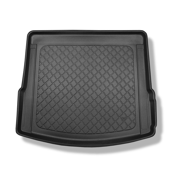 Tapis de coffre adapté pour Porsche Macan SUV (03.2014-06.2024) - bac de coffre - protection de coffre voiture - aussi pour les modèles avec des rails de fixation