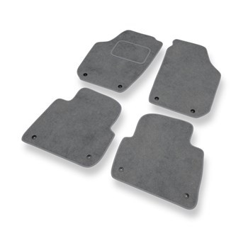 Tapis de Sol Velours adapté pour Skoda Praktik I (2007-2015) - Premium tapis de voiture - gris