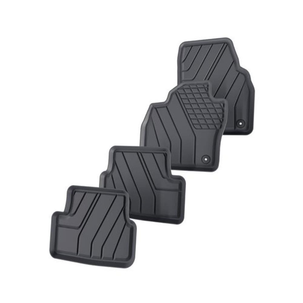 Tapis de sol en TPE adapté pour Seat Ibiza V Hayon (2017-....) - tapis de voiture - noir