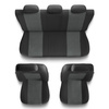 Housses de siège adaptées pour Peugeot 307 I, II (2001-2012) - housse siege voiture universelles - couverture siege - UNE-2
