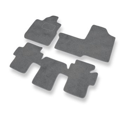 Tapis de Sol Velours adapté pour Fiat Multipla Monospace (1998-2010) - Premium tapis de voiture - gris