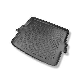 Tapis de coffre adapté pour DS 7 Crossback E-Tense Plug-in Hybrid SUV (07.2019-....) - bac de coffre - protection de coffre voiture - coffre supérieur; plancher amovible en la position la plus haute