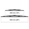 Balais d'essuie-glace de pare-brise adaptés pour Nissan Almera Tino Monospace (05.2000-12.2005) - balais standard
