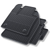 Tapis de sol en caoutchouc adapté pour Peugeot 3008 II SUV (2016-2024) - tapis de voiture - noir - 4 pcs.