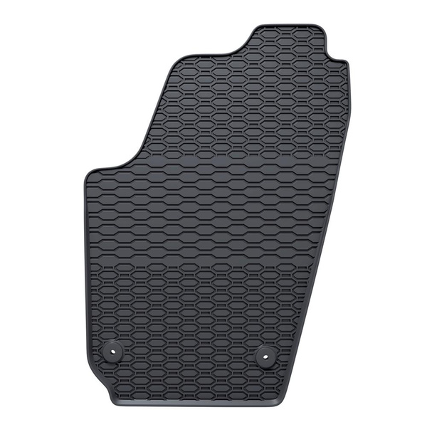 Tapis de sol en caoutchouc adapté pour Seat Ibiza III Hayon (2002-2008) - tapis de voiture - noir - 4 pcs.