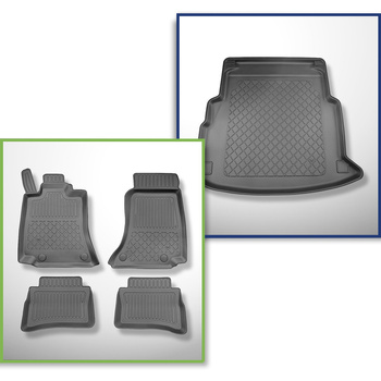 Kit tapis de coffre et tapis de voiture TPE pour: Mercedes-Benz Classe E W214 Be
