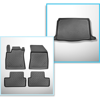 Kit tapis de coffre et tapis de voiture TPE pour: Renault Megane IV Hayon (01.20