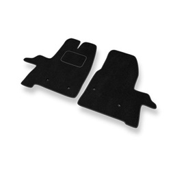 Tapis de Sol Velours adapté pour Ford Transit VIII Van (2013-....) - Premium tapis de voiture - noir