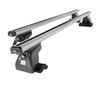 Barres de toit en aluminium adapté pour Renault Trafic Van (2007-2014) - Porte-Bagages de Voiture argent - points de montage - (suivant le modèle de voiture ils peuvent se situer à différents endroits)