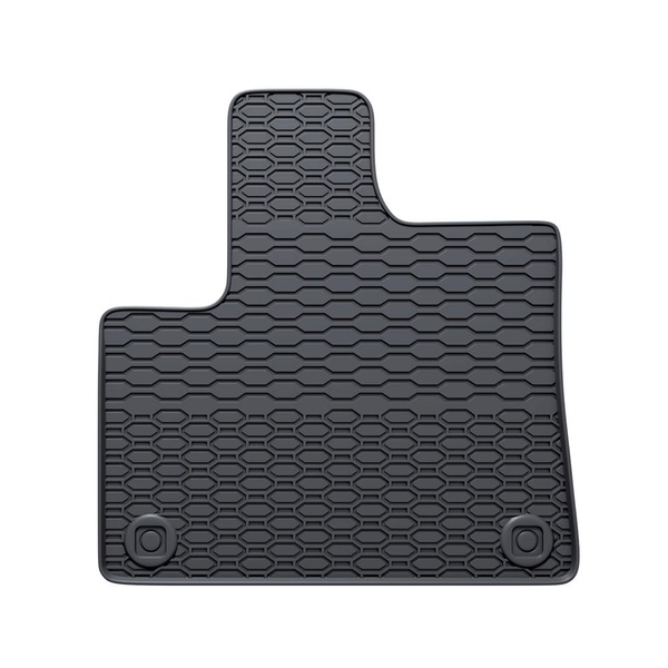 Tapis de sol en caoutchouc adapté pour Citroen Berlingo III Van (2018-....) - tapis de voiture - noir - 2 pcs.
