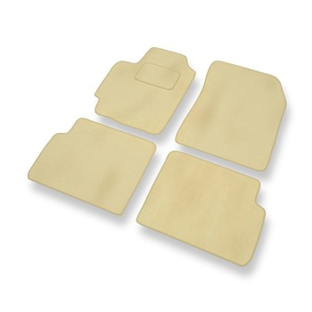 Tapis de Sol Velours adapté pour Mazda 323 VI (1998-2003) - Premium tapis de voiture - beige