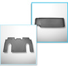 Kit tapis de coffre et tapis de voiture TPE pour: Tesla Model X SUV (01.2021-....) - 6 posti;II rangée;pour la 3ème rangée de sièges