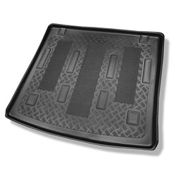 Tapis de coffre adapté pour Opel Combo D Tour Van (01.2012-12.2017) - bac de coffre - protection de coffre voiture - 7 places (possibilité de découper les ouvertures pour les sieges de 3e rangée)