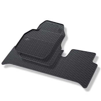 Tapis de sol en caoutchouc adapté pour Renault Scenic II Monospace (2003-2009) -