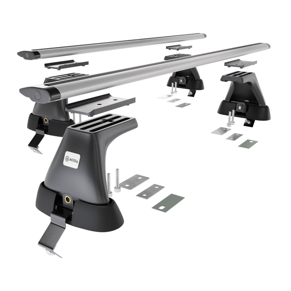 Barres de toit en aluminium adapté pour Ford Focus mk III Berline (2011-2018) - Porte-Bagages de Voiture argent - toit normal