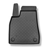Kit tapis de coffre et tapis de voiture TPE pour: Tesla Model X SUV (10.2016-12.2020) - 6/7 places;solo anteriori;coffre supérieur;pour l'espace derriere 2e rangée de sieges (3e rangée abaissée)