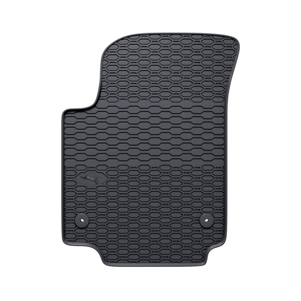 Tapis de sol en caoutchouc adapté pour Volkswagen up! Hayon (2011-2023) - tapis de voiture - noir - 4 pcs.