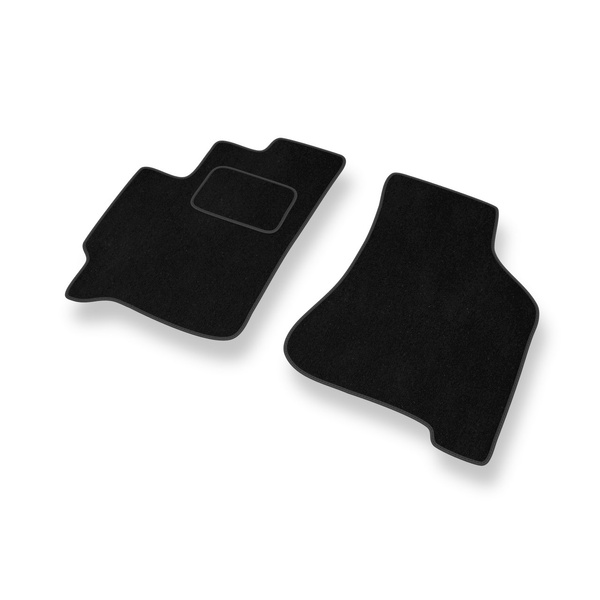 Tapis de Sol Velours adapté pour Kia Carens II Monospace (2002-2006) - Premium tapis de voiture - noir