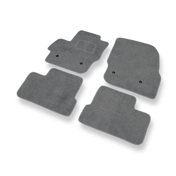 Tapis de Sol Velours adapté pour Mazda 3 II (2009-2014) - Premium tapis de voiture - gris