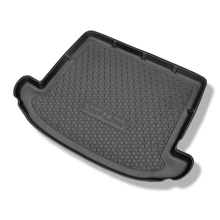 Tapis de coffre adapté pour Kia Sorento II SUV (2009-01.2015) - bac de coffre - protection de coffre voiture - 7 places; 3me rangée abaissée