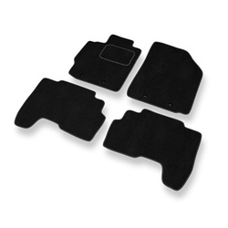 Tapis de Sol Velours adapté pour Toyota Yaris II Hayon, Berline (2005-2010) - Premium tapis de voiture - noir